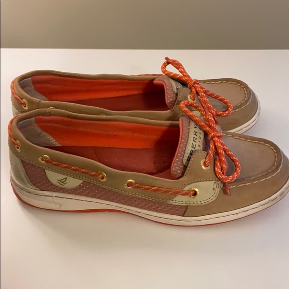 Sperry Women’s Angelfish Linen/Coral size 8 - Picture 5 of 8